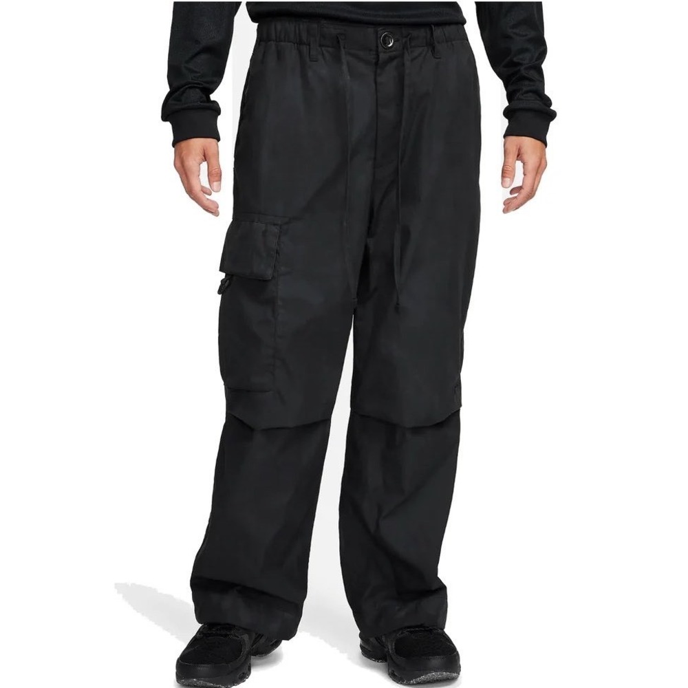 Nike Mens Waxed Canvas Tech Pack Outdoor Gorpcore Cargo Pants Size L Tall Black